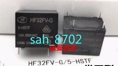 5 PCS NEW HF HF32FV-G 5-HSTF Normally open 5V 5VDC relay 10A 4-pin - Image 1 of 2