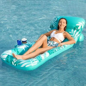 Inflatable Pool Float – Adjustable Lounger Raft for Adults & Kids, Pool - Picture 1 of 7