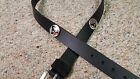 Houston Texans Leather Mens Belt Black with Conchos Size 28 to 46 Red & Blue