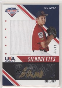 2020 Panini USA Baseball Stars & Stripes Black Gold /44 Gage Jump #USJ-GJ Auto