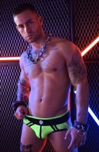 Breedwell Neon Green Axel Mesh Jockstrap Jock Small S - Picture 1 of 10