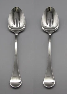 Oneida Community Stainless CAPRICE Slotted Serving Spoons - Set of Two USA - Picture 1 of 3