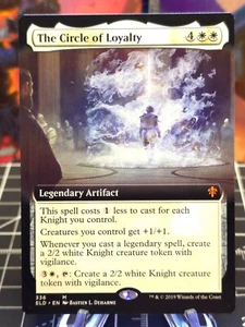 The Circle of Loyalty - Extended Art ELD NM MTG MAGIC THE GATHERING NEW UNPLAYED - Picture 1 of 2