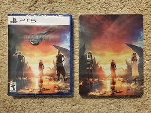 Final Fantasy 7 Rebirth PS5 with BestBuy Exclusive Steelbook + Midgar Bangle DLC - Picture 1 of 10
