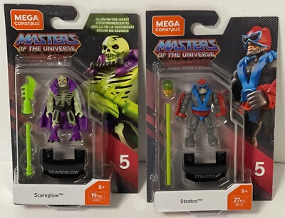 Mega Construx Masters Of The Universe Scareglow & Stratos SERIES 5 LOT 2018 New! - Image 1 of 4