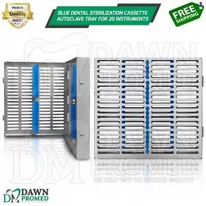 Caja Bandeja Autoclave Cassette Esterilización Dental Para 20 Instrumentos Grado Alemán - Imagen 1 de 7