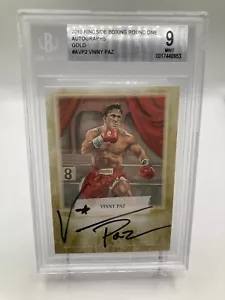 Vinny Paz Pazienza 2010 SportKings Ringside Boxing Round One GOLD AUTO BGS 9 - Picture 1 of 1