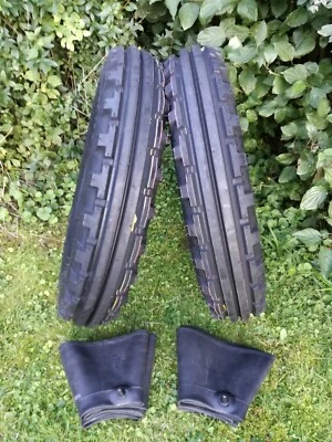 Set 2x Traktorreifen + 2x Schlauch 7.50-16 6PR BKT TF-8181 NEU (bis 30 km/h) - Bild 1 von 4