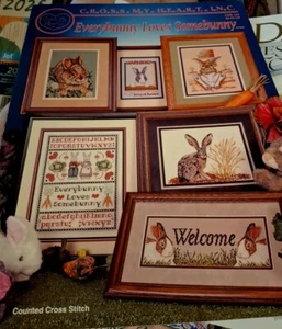 Cross Stitch Cross My Heart CSB-184 EVERYBUNNY LOVES SOMEBUNNY Booklet Rabbits - Picture 1 of 3