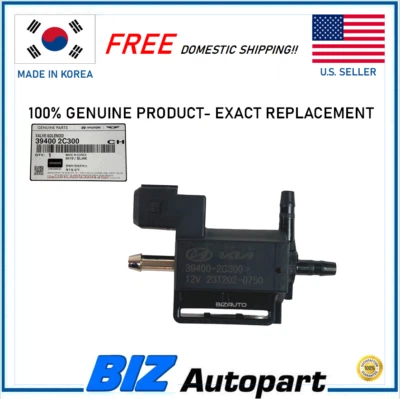 Genuine Turbo Boost Solenoid Valve for 2010-2025 Genesis Hyundai Kia 39400-2C300 - Image 1 of 4