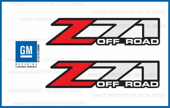 2004 GMC Sierra Z71 Off Road decals - F truck 1500 2500 GM HD bed side stickers - Image 1 of 1