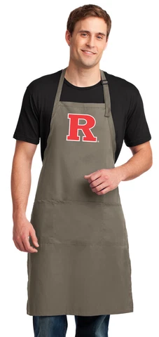 RUTGERS Apron LARGE SIZE RU APRONS for MEN or RU Ladies POCKETS & Adj NECK! Cover