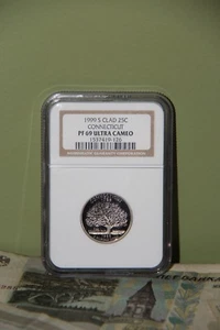 2004 S CLAD 25C CONNECTICUT PF 69 ULTRA COMEO - Bild 1 von 2