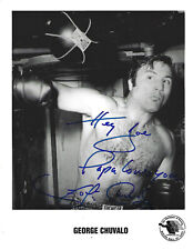 George Chuvalo Autographed Personalized 8.5x11 Photo COA BUF