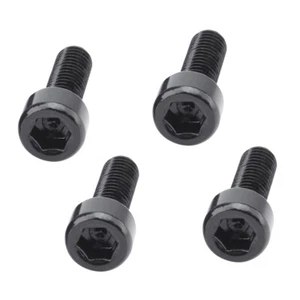 4 Pieces Water Bottle Cage Bolts Alloy - Bike Cycle Cycling Black - Picture 1 of 9