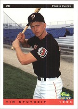 1993 Peoria Chiefs Classic/Best #20 Tim Stutheit