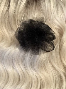Handmade Tulle Hair Bow W/ Felt Backing - Picture 1 of 3