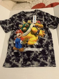 Camiseta Super Mario Juvenil Niño Talla 8 Estampado Gráfico Logo Nueva Con Etiquetas - Imagen 1 de 5