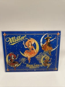 Tabla de cortar de vidrio Miller High Life Beer Girl On The Moon de colección barra de letreros 9x12 - Imagen 1 de 4