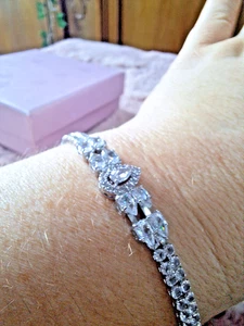 AAA+ CZ Armband Damen Zirkonia Braut Hochzeit Premium Schmuck - Bild 1 von 5