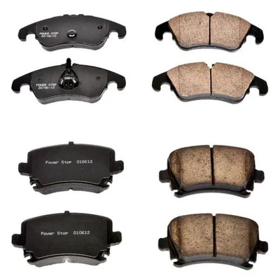 For Audi A4 Quattro 09 Disc Brake Pad Set Z16 Evolution Clean Ride Ceramic Front Foto 1 de 4