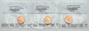 1971, 1971 D, 1971 S Lincoln Memorial Cent - UNC - 1C - Littleton Coin Co. - Picture 1 of 2