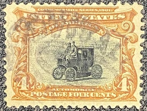 Scott 296 U.S. 1901 Pan-American 4 Cent Postage Stamp - Picture 1 of 2