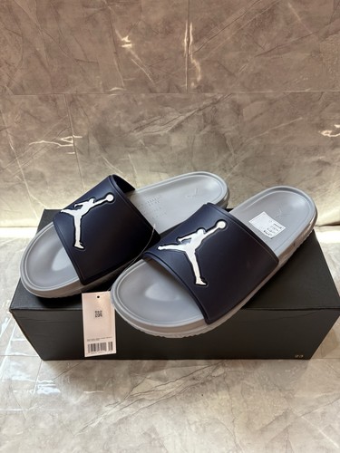 Sandali uomo Nike Air Jordan Jumpman Slide blu grigio taglia 16 FQ1598 010 nuovi con etichette