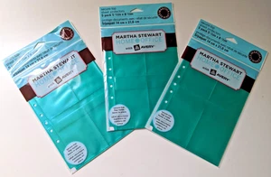 Oficina en casa Martha Stewart con protectores de sábanas Avery Secure-Top, 4 bolsillos, Te - Imagen 1 de 2