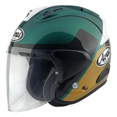 Casco Moto Jet ARAI Talla-R Evo Elegante Verde/Negro Brillo Foto 1 de 4