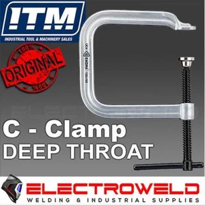 Abrazadera C garganta profunda EHOMA, herramienta de bloqueo de agarre de vicio, profundidad = 4" 5" 8" 9" 14" 16" - Imagen 1 de 4