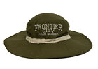 Frontier City JHat's Green Fishing Sun Bucket Hat with Neck Flap