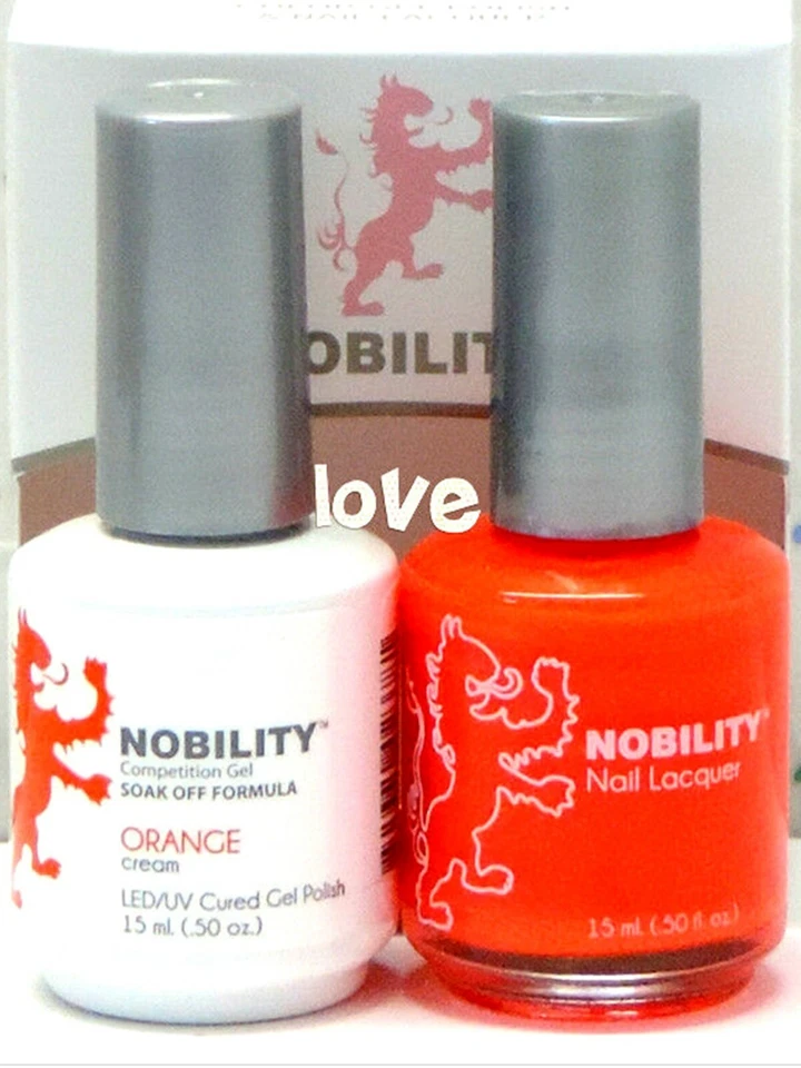 NOBILITY Gel Nail Polish 0.5fl.oz UV/LED Gel Color Duo NBCS060- Orange - Image 1 of 1