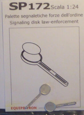 ACCESSORI 1/24 PALETTE SEGNALETICHE FORZE DELL'ORDINE/POMPIERI TRON SP17224 - Immagine 1 di 2