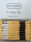 J&P Coats Embroidery Floss #43 DK Yellow Box Of 24 New