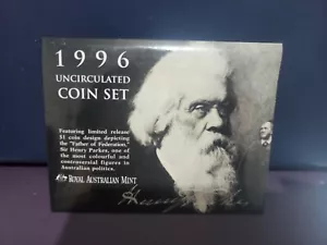 Juego de seis monedas de Australia 1996 *sin circular* Sir Henry Parkes - Imagen 1 de 3