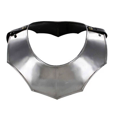 Caballero Vengador Medieval I 18g Acero Gorget Cuello Placa Renacimiento Disfraz Armadura Foto 1 de 4