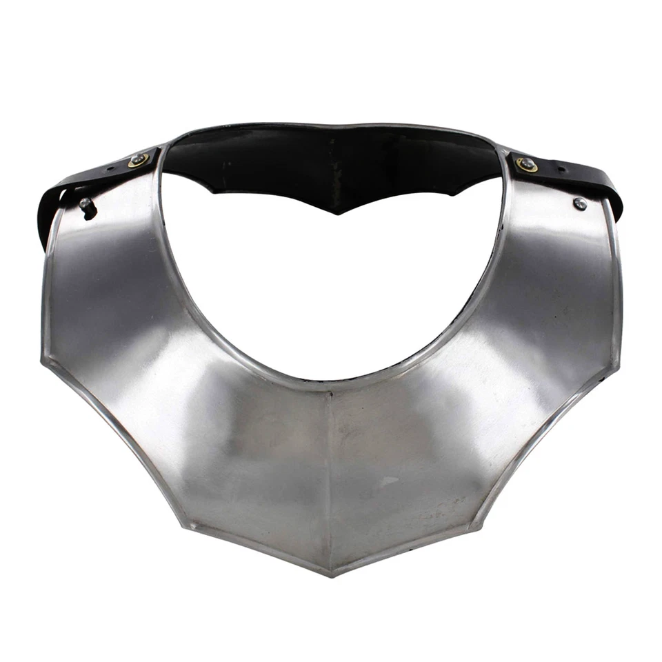 Medieval Knight Avenger I 18g Steel Gorget Neck Plate Renaissance Costume Armor - Image 1 of 4