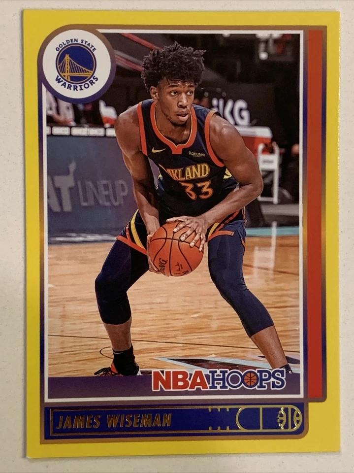 James Wiseman Card 2021-22 Panini NBA Hoops Yellow Variation, Warriors, Ship0.99 - Image 1 of 2