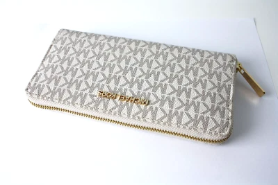 MICHAEL KORS Geldbörse Portemonnaie JET SET TRAVEL ZA CONTINENTAL vanilla - Bild 1 von 4