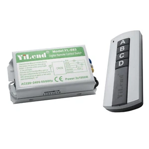 Centralina RF 3 canali telecomando controllo luci interruttore senza fili 1000W - Imagen 1 de 5