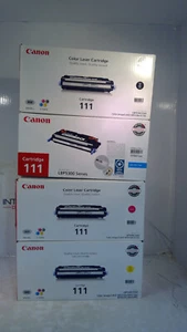 Genuine Canon 111 *SET OF 4* Toners 1660B001, 1659B001, 1658B001, 1657B001 - Picture 1 of 8