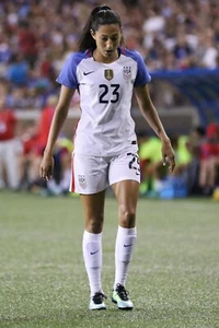 Christen Press, USA Team, Ready to play soccer Poster 24x36 inch - Picture 1 of 1