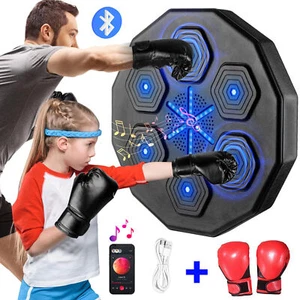 Music Boxing Machine Boxing Training Punching Glove Target React Exercise Indoor - Picture 1 of 12