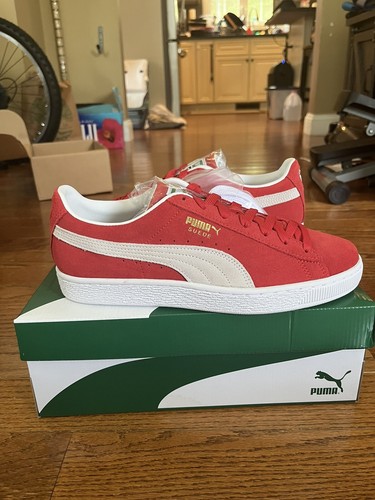 Scarpe da uomo Puma Suede Classic XXI taglia 9 colore: rosso bianco