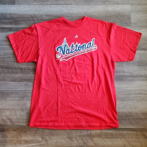 NWT Majestic Matt Kemp #27 2018 MLB All Star Game National League T-Shirt Red XL Cover