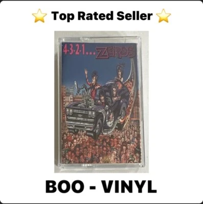 The Zeros - 4-3-2-1... - 1991 Cassette Tape Glam Rock Ex / M Condition - Image 1 of 4