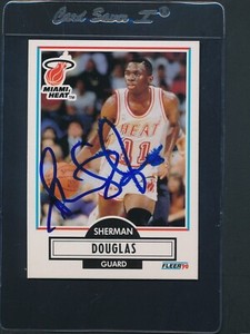 1990/91 Fleer #99 Kevin Edwards Heat Signed Auto *E222