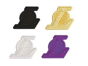 Los Angeles Lakers Patch Aufbügeln oder Aufnähen 2,5 - 4,5 cm Unifarben - Bild 1 von 9