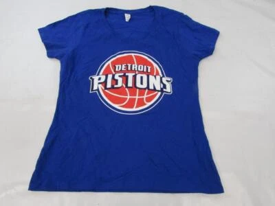 New Detroit Pistons Womens Size M Medium Blue Shirt - Image 1 of 3